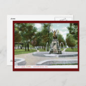 ウェストサイドパーク、シャンペーン、イリノイヴィンテージ ポストカード (正面/裏面)