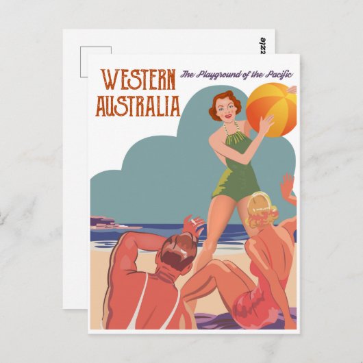 ウェストタンオーストラリアビーチ ポストカード (正面/裏面)