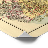 ウェストチェスターの地図 ポスター (角)