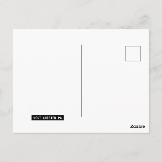 ウェストチェスタークロックポストカード ポストカード (裏面)