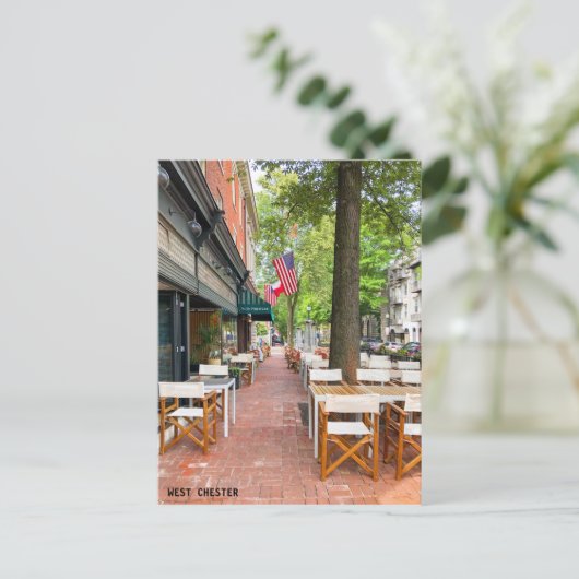 ウェストチェスターダウンタウンのはがき ポストカード (スタンド正面)