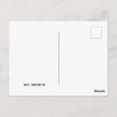 ウェストチェスターダウンタウンのはがき ポストカード (裏面)