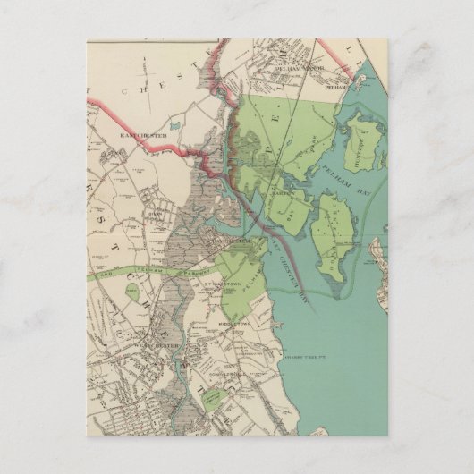 ウェストチェスター、ペラム・タウン ポストカード (正面)