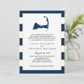 ウェストデニスケープコッドマップ(ハート付)|結婚’s 招待状 (スタンド正面)