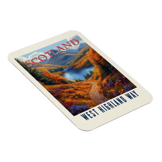 ウェストハイランドウェイスコットランドヴィンテージハイキングトラベル マグネット (右側)