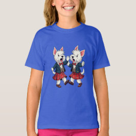 ウェストハイランドテリアのスコットランドセイリーダンス Tシャツ