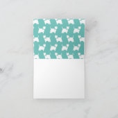 ウェストハイランドテリアドッグワンピーウェスティ ノートカード (内部)