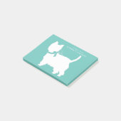 ウェストハイランドテリアドッグワンピーウェスティ ポストイット (アングル)