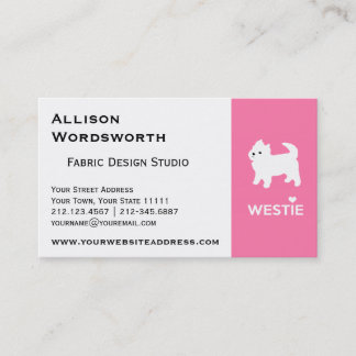 ウェストハイランドテリアーウェスティーが大好き 名刺