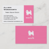 ウェストハイランドテリアーウェスティーが大好き 名刺 (正面/裏面)