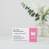 ウェストハイランドテリアーウェスティーが大好き 名刺 (スタンド正面)