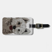 ウェストハイランドテリア平野 ラゲッジタグ (正面横)