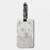 ウェストハイランドテリア平野 ラゲッジタグ (裏面縦)