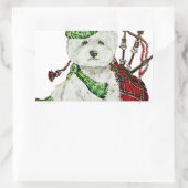 ウェストハイランドテリア 長方形シール (バッグ)