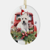 ウェストハイランドテリー(別名ウェスティー) セラミックオーナメント (右)