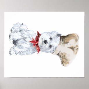 ウェストハイランドホワイトテリアのシェフ ポスター
