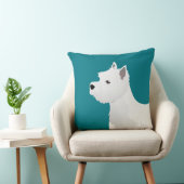 ウェストハイランドホワイトテリアの基本品種デザイン クッション (椅子)