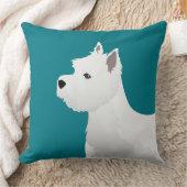 ウェストハイランドホワイトテリアの基本品種デザイン クッション (ブランケット)