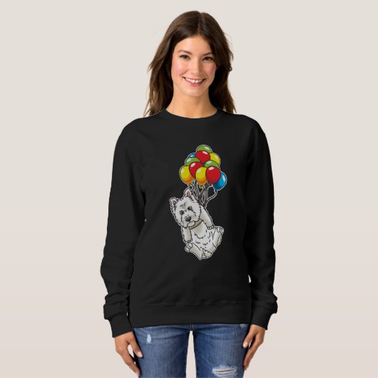 ウェストハイランドホワイトテリアウェスティギフト スウェットシャツ (正面フル)