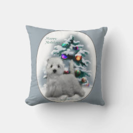 ウェストハイランドホワイトテリアクリスマス クッション