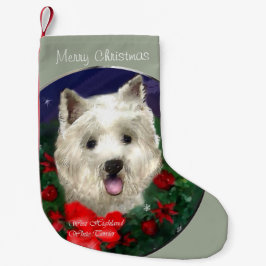 ウェストハイランドホワイトテリアクリスマス スモールクリスマスストッキング