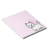 ウェストハイランドホワイトテリアラブ ノートパッド (アングル)