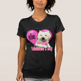 ウェストハイランドホワイトテリアヴァレンティネス Tシャツ
