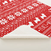 ウェストハイランドホワイトテリアーズクリスマスウェスティー犬 シェルパブランケット (3/4)