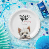 ウェストハイランドホワイトテリア結婚ズ・サンキュー ペーパープレート (パーティー)
