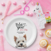 ウェストハイランドホワイトテリア結婚ズ・サンキュー ペーパープレート (パーティー)