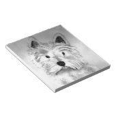 ウェストハイランドホワイトテリア ノートパッド (アングル)