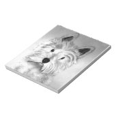 ウェストハイランドホワイトテリア ノートパッド (回転)