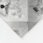 ウェストハイランドホワイトテリア フリースブランケット (角)