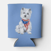 ウェストハイランドホワイトテリア 缶クーラー (正面)