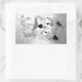 ウェストハイランドホワイトテリア 長方形シール (バッグ)