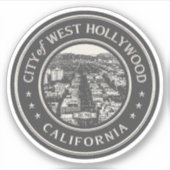 ウェストハリウッドカリフォルニア – ロサンゼルスCA シール (正面)