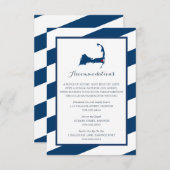 ウェストハーウィッチケープコッドネイビーブルー |宿泊施設 エンクロージャーカード (正面/裏面)