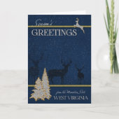 ウェストバージニアからマウンテン州ディアー シーズンカード (正面)