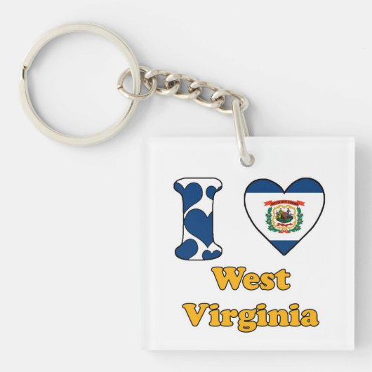 ウェストバージニアが大好き キーホルダー (正面)