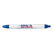 ウェストバージニアとアメリカンアイコンペン 黒ボールペン (正面)