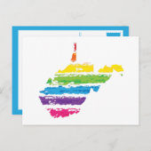 ウェストバージニアのカラーストローク ポストカード (正面/裏面)