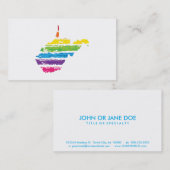 ウェストバージニアのカラーストローク 名刺 (正面/裏面)