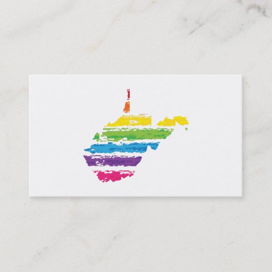 ウェストバージニアのカラーストローク 名刺 (正面)