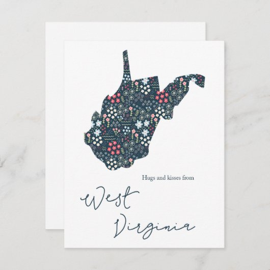 ウェストバージニアのハグとキス シーズンカード (正面/裏面)
