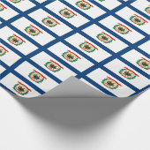 ウェストバージニアのバナーパターン ラッピングペーパー (角)