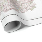 ウェストバージニアの地図(1984) WV州アトラス ラッピングペーパー (ロールコーナー)
