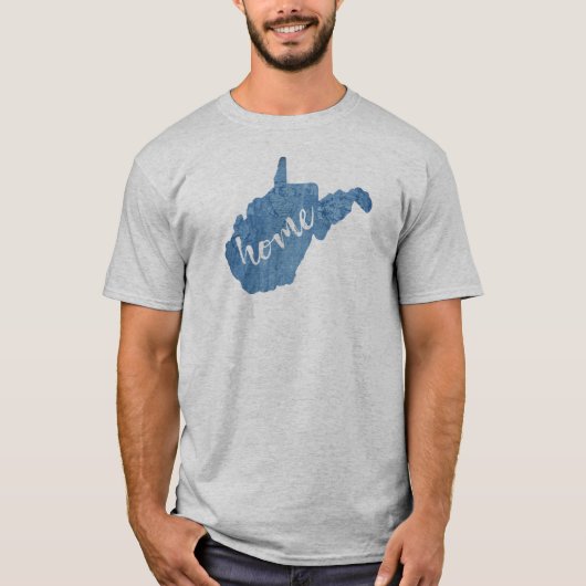 ウェストバージニアの家 木目 Tシャツ (正面)