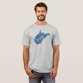 ウェストバージニアの家 木目 Tシャツ (正面フル)
