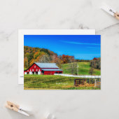 ウェストバージニアの秋 カード (正面/裏面インサイチュ)