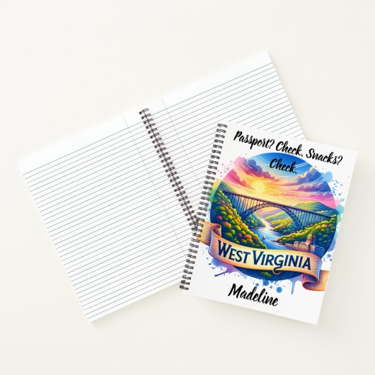 ウェストバージニアの風景を素晴らし探索! ノートブック (内部)